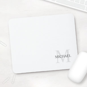 Personalisiertes klassisches Monogramm und Name Mousepad