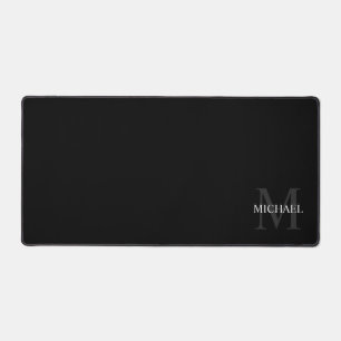 Personalisiertes klassisches Monogramm und Name Schreibtischunterlage