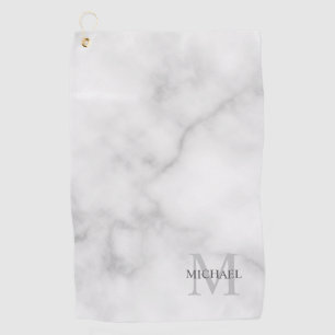 Personalisiertes klassisches Monogramm und Namensa Golfhandtuch