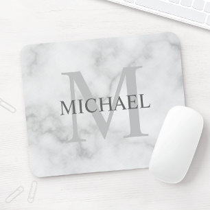Personalisiertes klassisches Monogramm und Namensa Mousepad