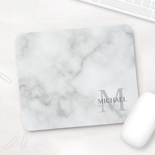 Personalisiertes klassisches Monogramm und Namensm Mousepad
