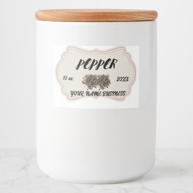 Personalisiertes klassisches Rundfleischetikett Lebensmitteletikett (Vorderseite)