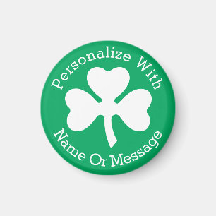 PERSONALISIERTES Kleeblatt St Patricks Day Magnet