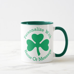 PERSONALISIERTES Kleeblatt St. Patricks Day Tasse