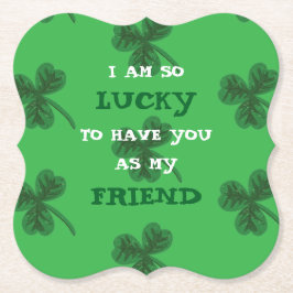Personalisiertes Kleeblatt St. Patrick's Day Unter Untersetzer