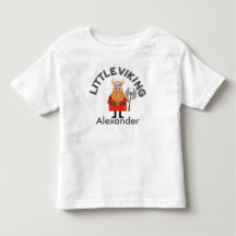Personalisiertes kleines Wikinger-Kinder-T-Shirt