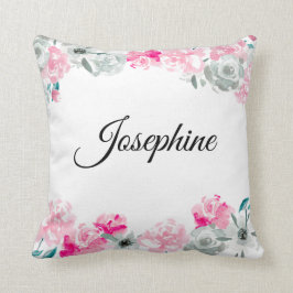 Personalisiertes Kleinkind| Boho Wasserfarben - Bl Kissen