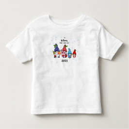 Personalisiertes Kleinkind Familie Gnome T-shirt