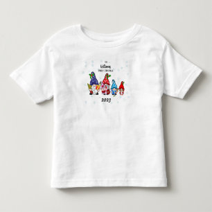 Personalisiertes Kleinkind Familie Gnome T-shirt