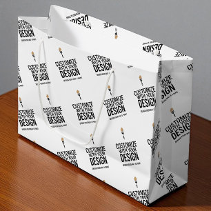 Personalisiertes Kleinunternehmen Große Geschenktüte