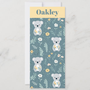 Personalisiertes Koala Bears Lesezeichen