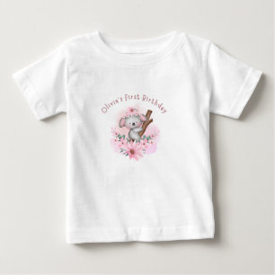 Personalisiertes Koala-Erstgeburtstags-Shirt  Baby T-shirt