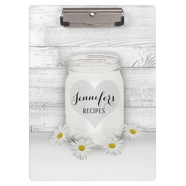 Personalisiertes Kochbuch für Rezepte Klemmbrett (Vorderseite)