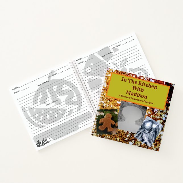 Personalisiertes Kochbuch Notizbuch (Innenseite)