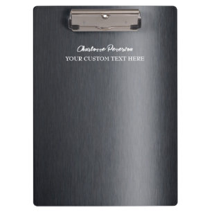 Personalisiertes Kohlemetall Klemmbrett