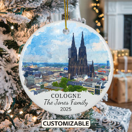 Personalisiertes Kölner Ornament, Deutschland-Gesc Keramik Ornament