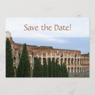 Personalisiertes Kolosseum Rom Italien Save the Da Date