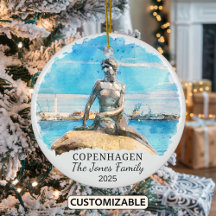 Personalisiertes Kopenhagener Ornament, Geschenk D