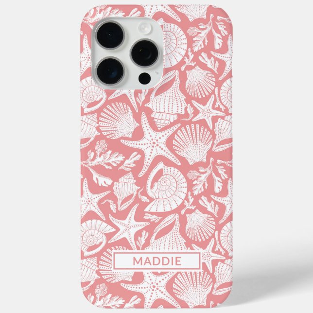 Personalisiertes Korallen-Schalen Case-Mate iPhone Hülle (Rückseite)