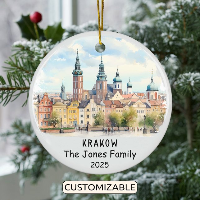 Personalisiertes Krakauer Ornament, Polen Keramik Ornament (Von Creator hochgeladen)