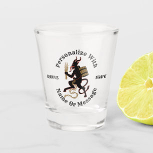 Personalisiertes Krampus Schnapsglas