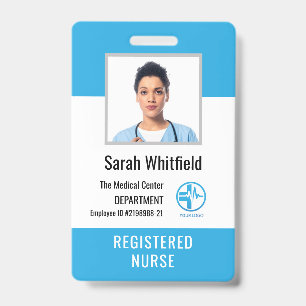 Personalisiertes Krankenhaus-Logo und Mitarbeiter- Ausweis