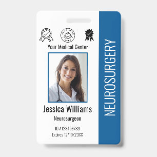 Personalisiertes Krankenhaus-Mitarbeiter-Logo und  Ausweis