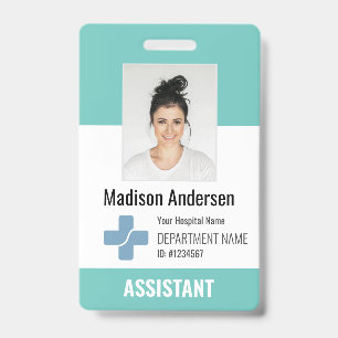 Personalisiertes Krankenhausmitarbeiter-Logo & Fot Ausweis
