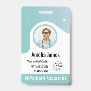 Personalisiertes Krankenhausmitarbeiter-Logo & Fot Ausweis