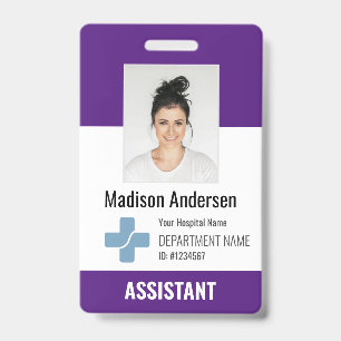 Personalisiertes Krankenhausmitarbeiter-Logo & Fot Ausweis
