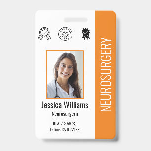 Personalisiertes Krankenhausmitarbeiter-Logo & Fot Ausweis