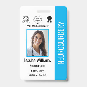 Personalisiertes Krankenhausmitarbeiter-Logo & Fot Ausweis