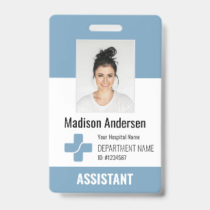Personalisiertes Krankenhausmitarbeiter-Logo & Fot Ausweis