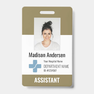Personalisiertes Krankenhausmitarbeiter-Logo & Fot Ausweis