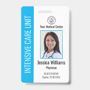 Personalisiertes Krankenhausmitarbeiter-Logo-Foto Ausweis