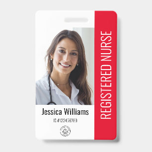 Personalisiertes Krankenhausmitarbeiter-Logo und F Ausweis