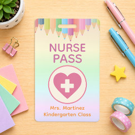 Personalisiertes Krankenschwester-Pass-Abzeichen f Ausweis