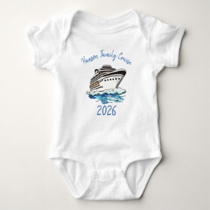 Personalisiertes Kreuzfahrtschiff Baby Strampler