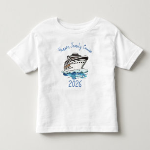Personalisiertes Kreuzfahrtschiff Kleinkind T-shirt