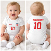 Personalisiertes Kroatien Baby Bodysuit