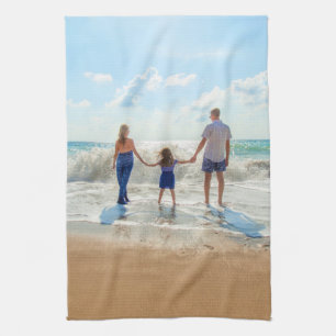 Personalisiertes Küchenhandtuch mit Familienfoto Geschirrtuch