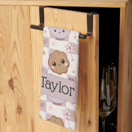 Personalisiertes Küchentuch Kawaii Cookie