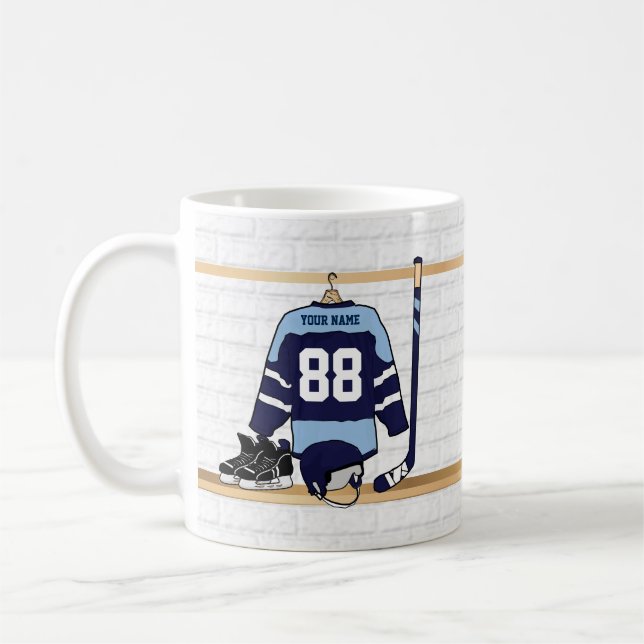 Personalisiertes kundenspezifisches Eis-Hockey Kaffeetasse (Links)