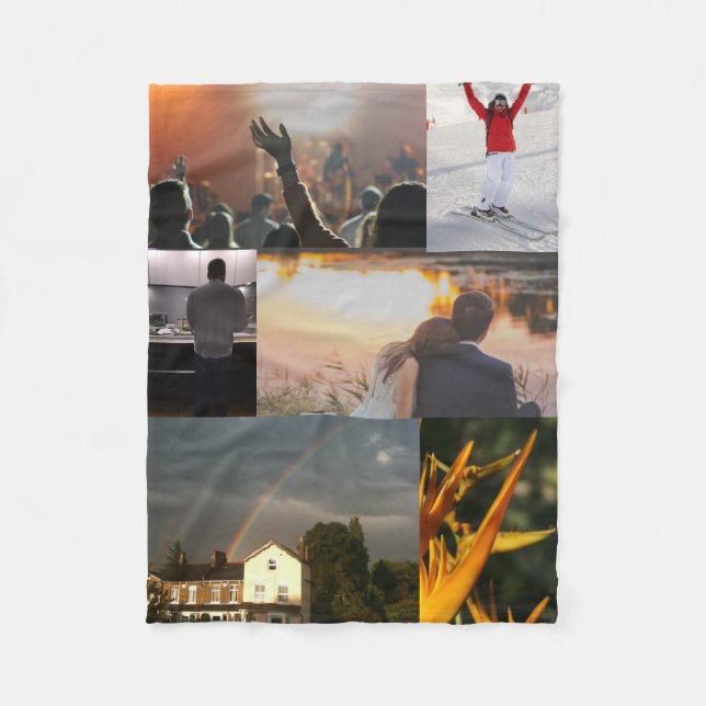 Personalisiertes kundenspezifisches Foto Fleecedecke (Vorderseite)