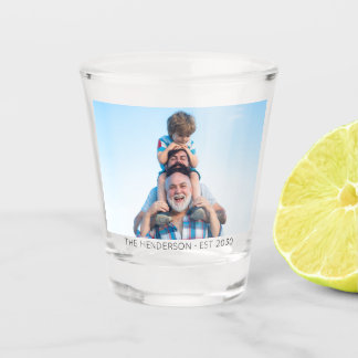 Personalisiertes, kundenspezifisches Foto Hochzeit Schnapsglas
