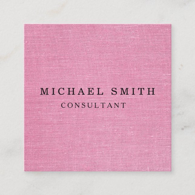 Personalisiertes, kundenspezifisches Minimalistisc Quadratische Visitenkarte (Vorderseite)