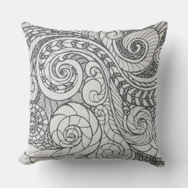 Personalisiertes Kunstdoodle-Design Kissen