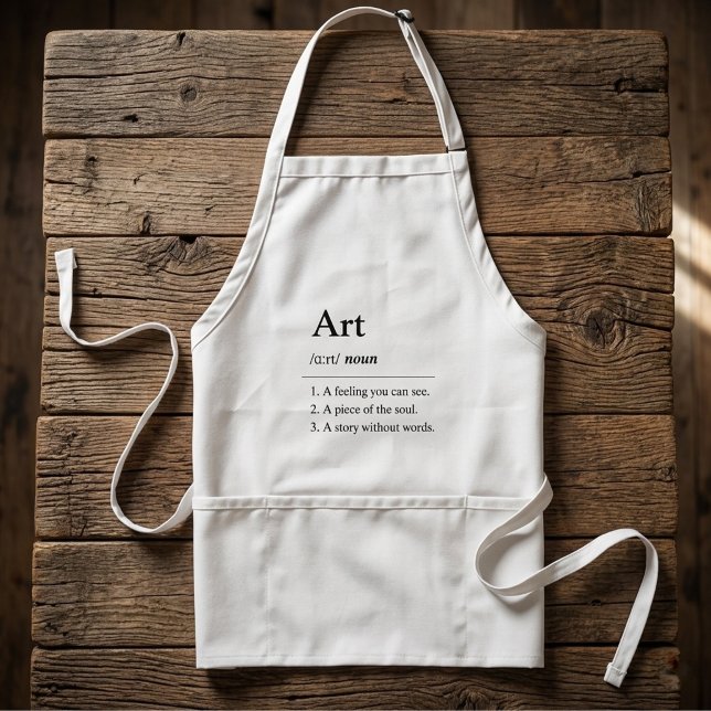 Personalisiertes Kunstwörterbuch Definition Schürz Schürze (Fully customizable Apron for art lovers)