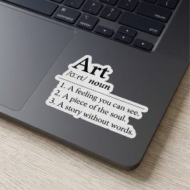 Personalisiertes Kunstwörterbuch-Definitions-Aufkl Aufkleber