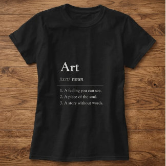 Personalisiertes Kunstwörterbuch Stil T-Shirt